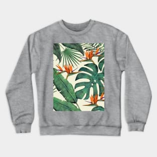 Tropical Forest Pattern Crewneck Sweatshirt